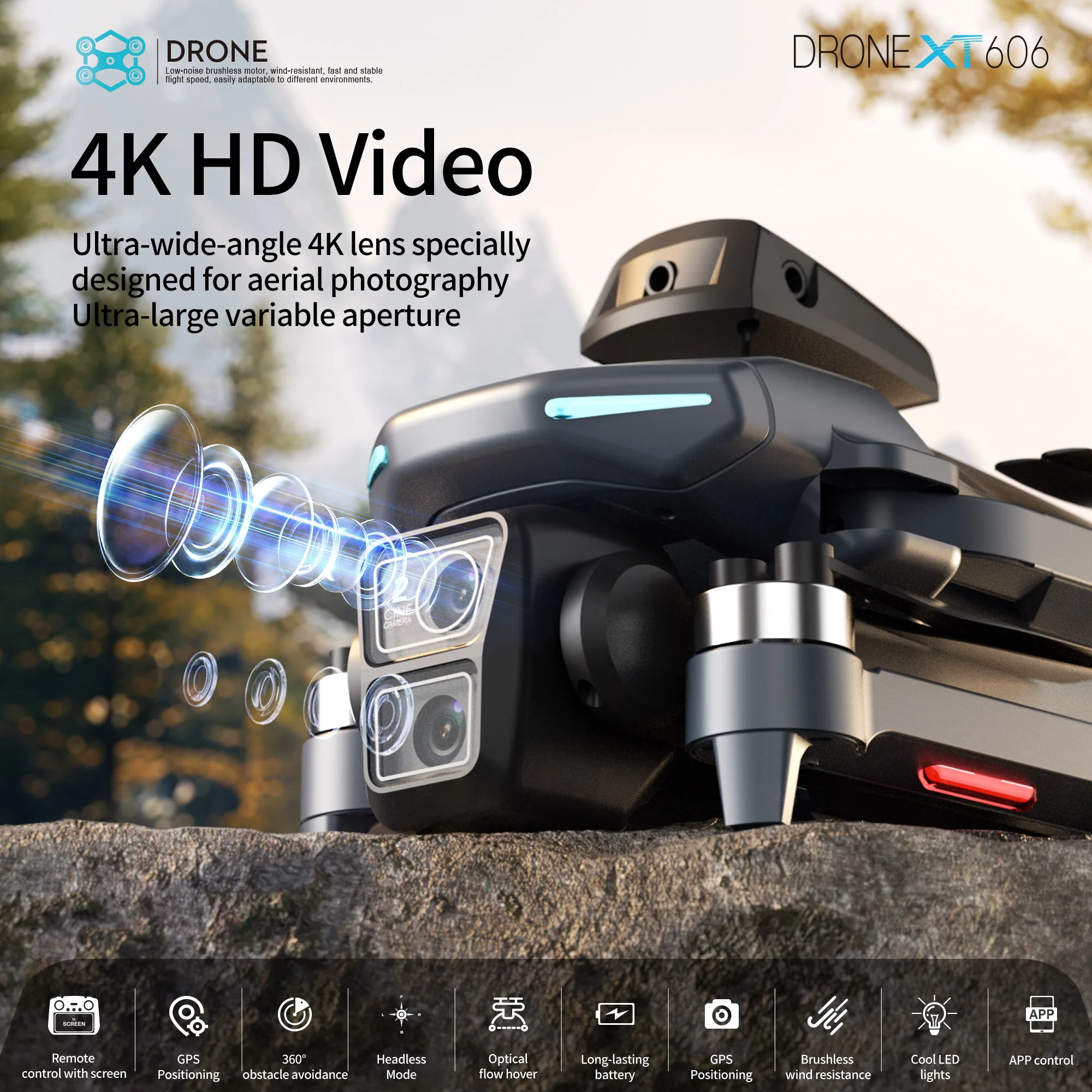 Drone GPS Original XT606 MAX 4 - Drone Controller Screen avis et prix